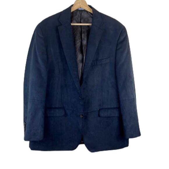 RALPH RALPH‎ LAUREN Men's Classic-Fit Velvet Sport Blazer Coat 46 Black - Picture 1 of 9